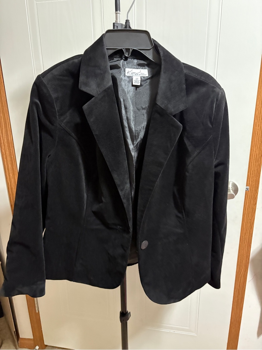 Kim Rogers Black Single-Button Women's Blazer Jacket